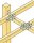 Winkelverbinder aus Lochblech 2,0 mm, 60x60x40 mm