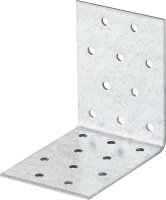Winkelverbinder aus Lochblech 2,0 mm, 80x80x60 mm