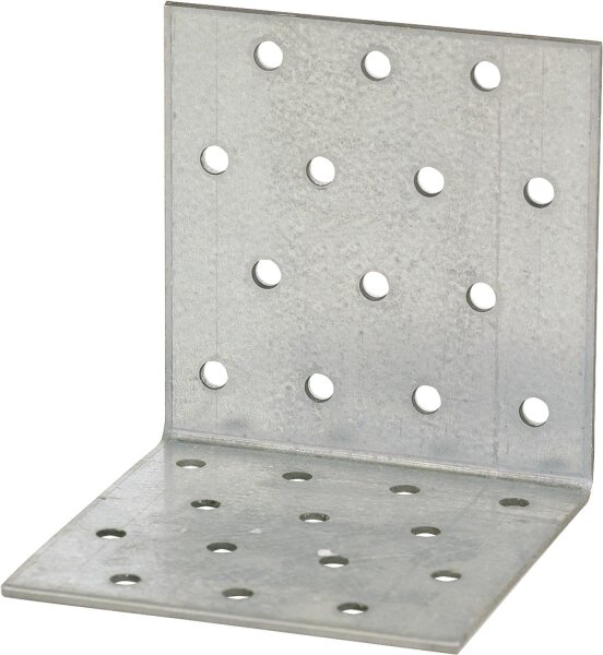 Winkelverbinder aus Lochblech 2,5 mm, 80x80x60 mm