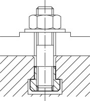 Mutter für T-Nuten, Nutenmaß 12 mm schwarz