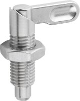 Sperrriegel Kipp Form B, griff Kipp unbeschichtet mit Mutter Nirosta M 12 x 8 mm