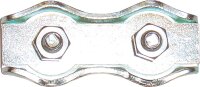 Duplex Seilklemme mit 2 Schrauben, verzinkt, maximaler...
