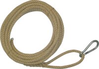 Bau-Aufzugseil, einerseits Öse mit Karabinerhaken,...