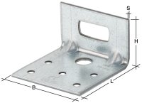 Winkelverbinder 6035 60 x 35 x 2,5 x 60 mm feuerverzinkt...