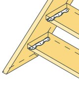 Simpson Treppenwinkel TA10 38 x 260 x 2,5 x 38 mm...