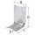 Rundholzverbinder Typ 80 123 x 123 x 1,5 x 74 mm feuerverzinkt (tzn)