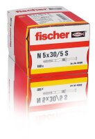 Nageldübel N 5 x 30 S VPE 100 Stück