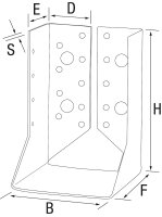 Balkenschuhe Typ I 120 x 160I feuerverzinkt (tzn)
