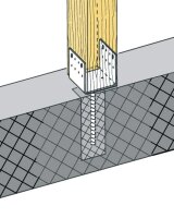 Stützenschuhe D D100 x 70 mit Rippenstab 16 mm...