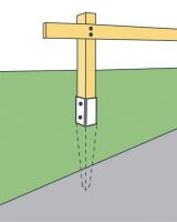 Einschlagbodenhülsen 90 x 90 x 900 mm (Gesamtlänge) feuerverzinkt (tzn)