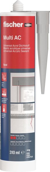 Acryldichtstoff Fischer Multi AC grau, 310 ml