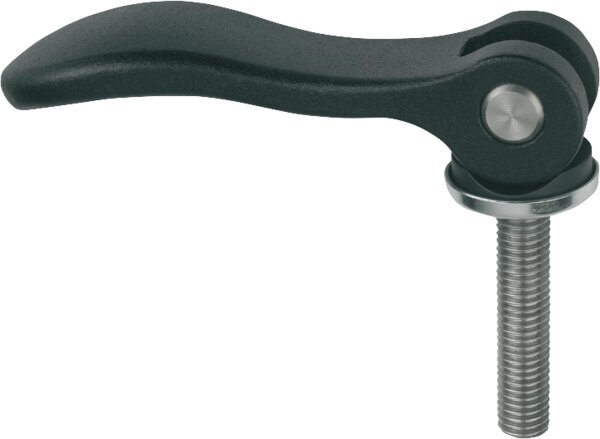 Exzenterhebel Kipp mit Aussengewinde M8x50, Nirosta
