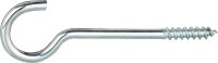 Deckenhaken mit Holzgewinde verz. 3,8 x 80 VPE 100...