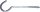 Deckenhaken mit Holzgewinde verz. 4,3 x 100 VPE 100