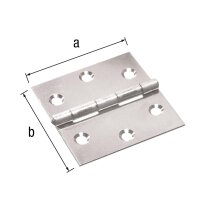 Scharniere käntig m.Schrauben verzinkt  L=40mm VPE 2...