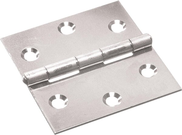 Scharniere käntig m.Schrauben verzinkt  L=80mm VPE 2 Stück