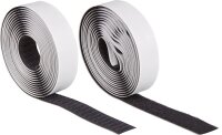 Set Klettband selbstklebend 25 mm schwarz