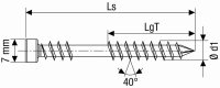 Zylinderkopfschraube Edelstahl A2 Antik Fixiergewinde T-Star Plus Ø5,0x60mm, VPE 100 Stück