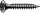 Schnellbauschrauben m. Feingew. Trompetenkopf, Kreuzschlitz Ø3,9x55mm, VPE 500 Stück