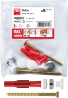 Stand-WC-Befestigung Toilet Plus weiß / chrom 6,0x85mm