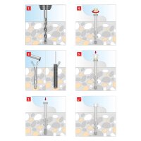 Stand-WC-Befestigung Toilet XL 6,0x85mm