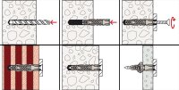 Universaldübel UX 8x50 R S Set mit Schaube VPE 25