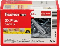 Dübel SX Plus 8x40 S/20 Set mit Schaube VPE 50
