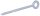 Gerüstöse GS 12x300 Stahl verz.,
