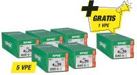 Spax Aktionsset Senkkopfschraube - bestehend aus: 5 x 94...