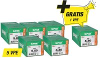 Spax Aktionsset Senkkopfschraube - bestehend aus: 5 x 94...