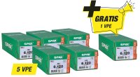 Spax Aktionsset Senkkopfschraube - bestehend aus: 5 x 94...