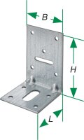 Montagewinkel - LL 10x28 90x60x60x2,5