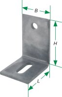 Betonwinkel tZn L14x45 75x75x60x6,0