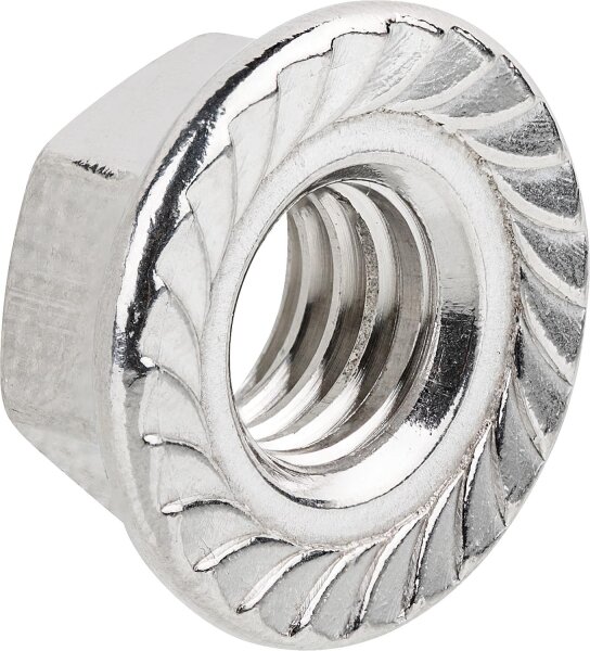 Sechskantmuttern  DIN 6923 A2-70 M 6 VPE: 200