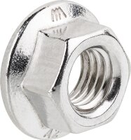 Sechskantmutter mit Sperrverzahnung M8 A2 VPE 100