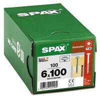 Tellerkopfschraube SPAX® WIROX® Teilgewinde T - STAR Plus ø 6,0 x 120 mm, VPE 100 Stück