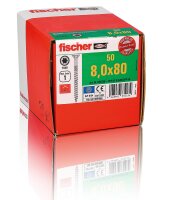 Holzbauschrauben Power-Fast II 8,0x140 SK blvz TG TX, VPE 50