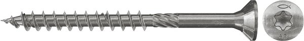 Senkkopfschraube Power-Fast 5,0x60 SK A2 TG TX, VPE 100