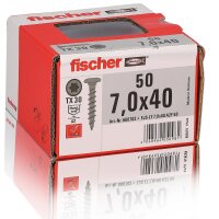 Pfostenschrauben 7,0x40 Zentrierk. A2 VG TC VPE 50