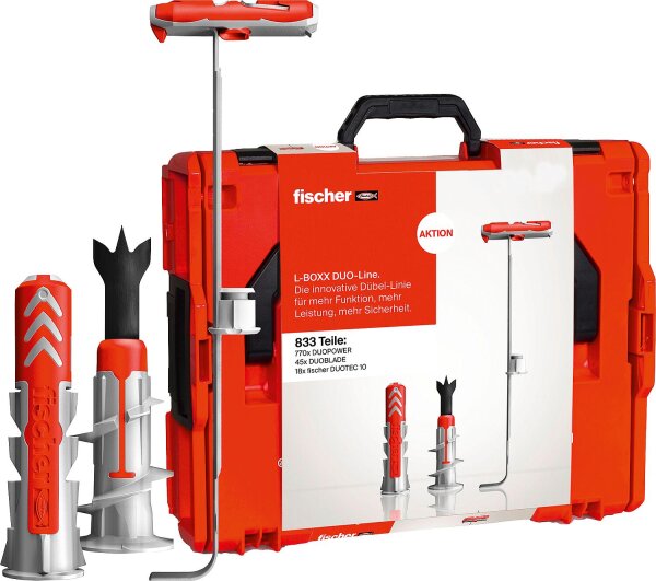 Dübelsortiment Fischer DuoLine, 834-teilig in L-BOXX 102