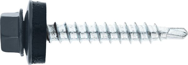 Fassadenschraube MFI Twistec® Colorhead 4,8X20 RAL 7016 VPE: 100 verarb. mit Steckschlüssel 451M8P