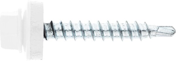 Fassadenschraube MFI Twistec® Colorhead 4,8X35 RAL 9010 VPE: 100 verarb. mit Steckschlüssel 451M8P