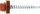 Fassadenschraube MFI Twistec® Colorhead 4,8X80 RAL 8004 VPE: 100 verarb. mit Steckschlüssel 451M8P