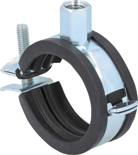 Gelenkrohrschelle 11/4" M8/M10, verzinkt Spannbereich 40 - 46mm