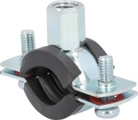 Zweischraubenschelle verzinkt 3/8" 15 - 19mm M8/M10