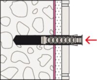 Waschtischbefestigung Fischer WST KLIK 120 Plus