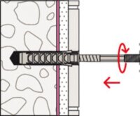 Waschtischbefestigung Fischer WST KLIK 120 Plus