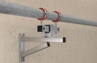 Silikonrohrschelle FRSH 15-19 (3/8"), M8 verzinkt