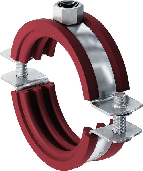 Silikonrohrschelle FRSH 48-53 (11/2"), M8, verz.