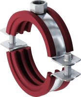 Silikonrohrschelle FRSH 48-53 (11/2"), M8, verz.